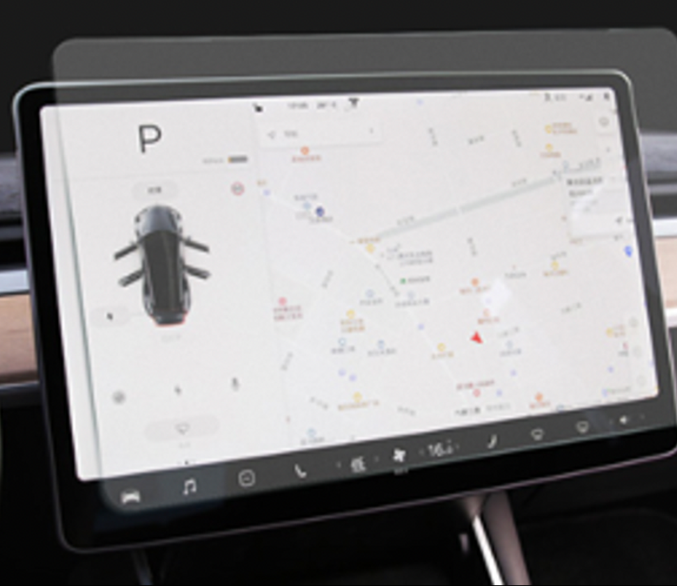 Skjermbeskytter herdet glass - matt - Tesla Model 3 & Y